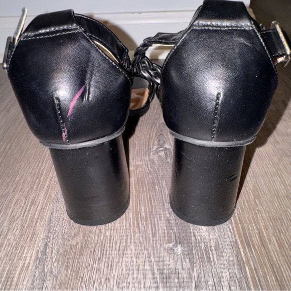 DV by Dolce Vita Black Hassa Braided ankle strap dress Sandals heels 10 - Picture 9 of 13